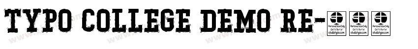 Typo College Demo Re字体转换